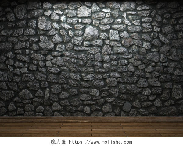 灰色灯光建筑石头墙艺术墙室内墙